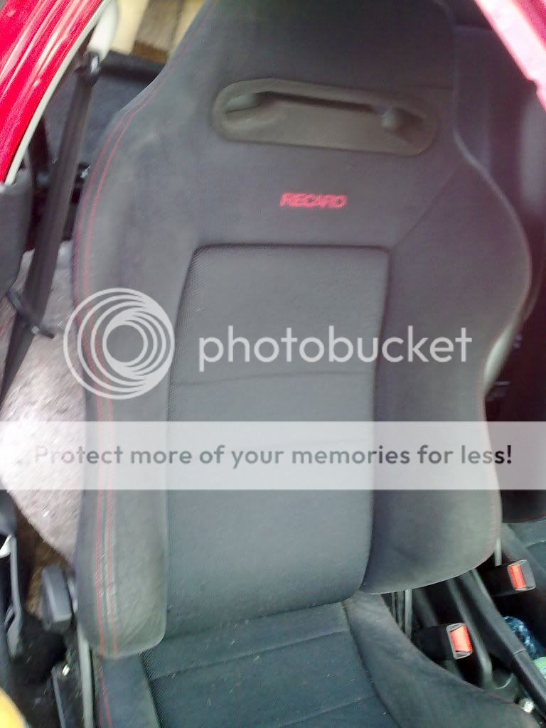 Black dc2 recaro seats with rails (pair) JDM EK9 Honda Civic